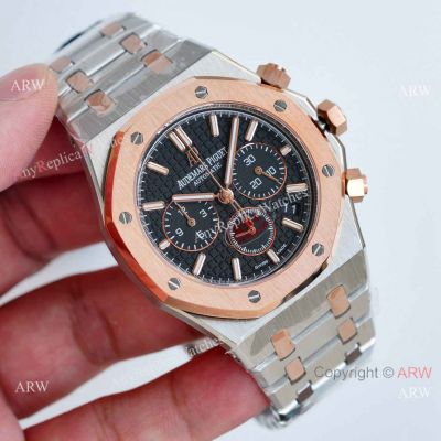 Copy Audemars Piguet Royal Oak Chrono Watches 2-Tone Rose Gold 26331or